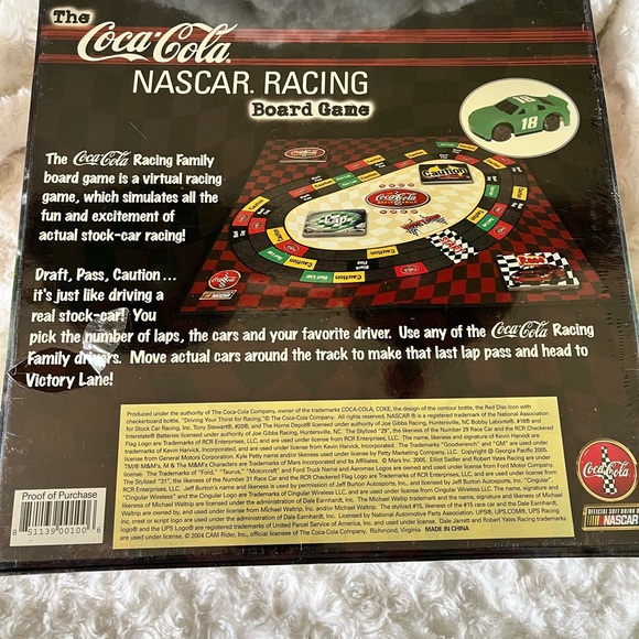 Nascar Coca Cola Racing Board Game 1st Edition New Collectors Edition SEALED - Picture 8 of 11